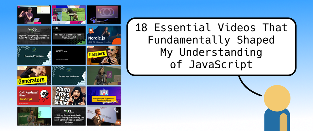 A collection of YouTube thumbnails featuring the 18 essential videos.