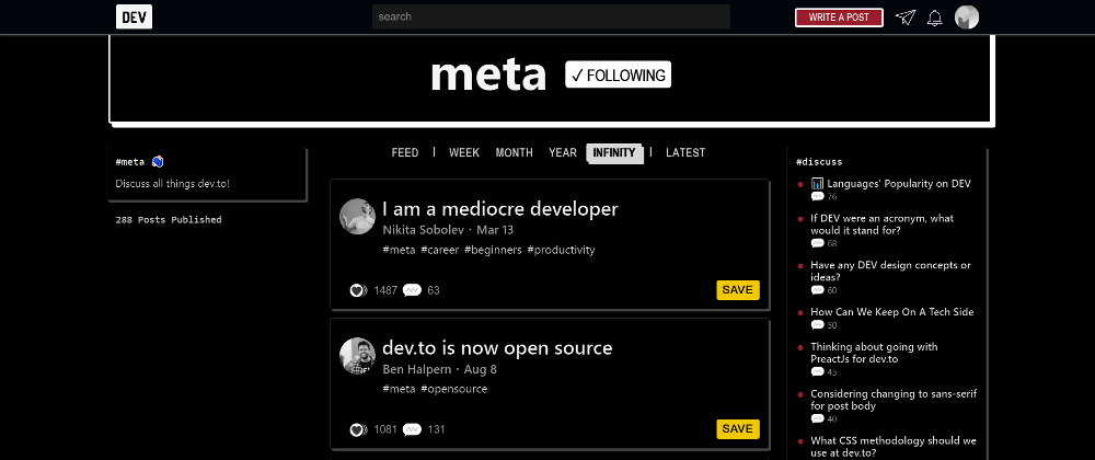 Previewing dev.to's Upcoming Night Mode