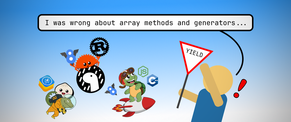 I was wrong about array methods and generators...
