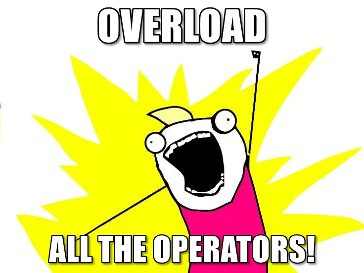 “Overload all the operators” meme